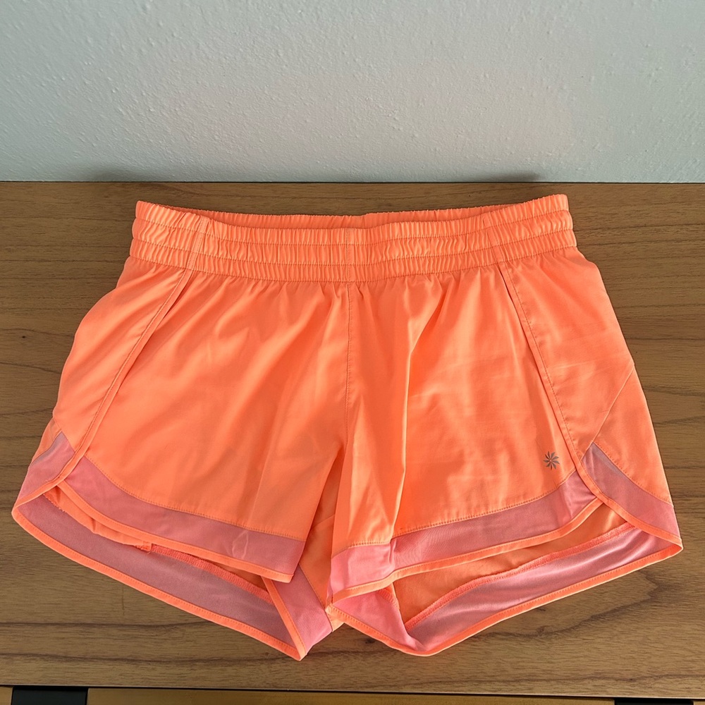 Athleta Women’s Mesh Racer Running Shorts 4”